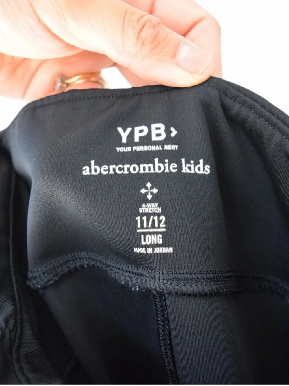 Active by Abercrombie Kids YPB Black Flare Leggings Pants Size 11/12 Long